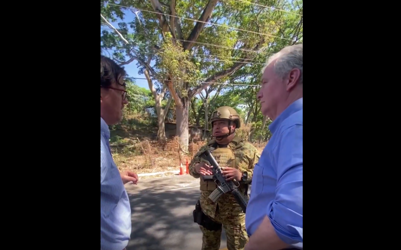 Dem Blocked By Soldiers For Trying To Visit Illegal Alien